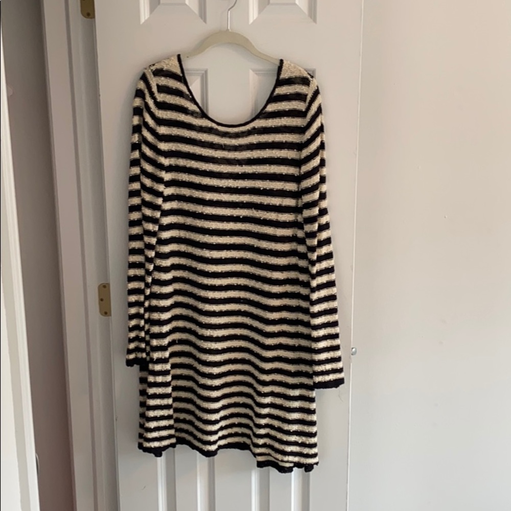 Free People Striped Sweater Dress